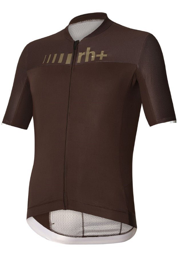 RH+ - Logo Jersey Fahrradtrikot Herren - espresso - RHB - ECU0917 - 560 - S - Sportbrands24