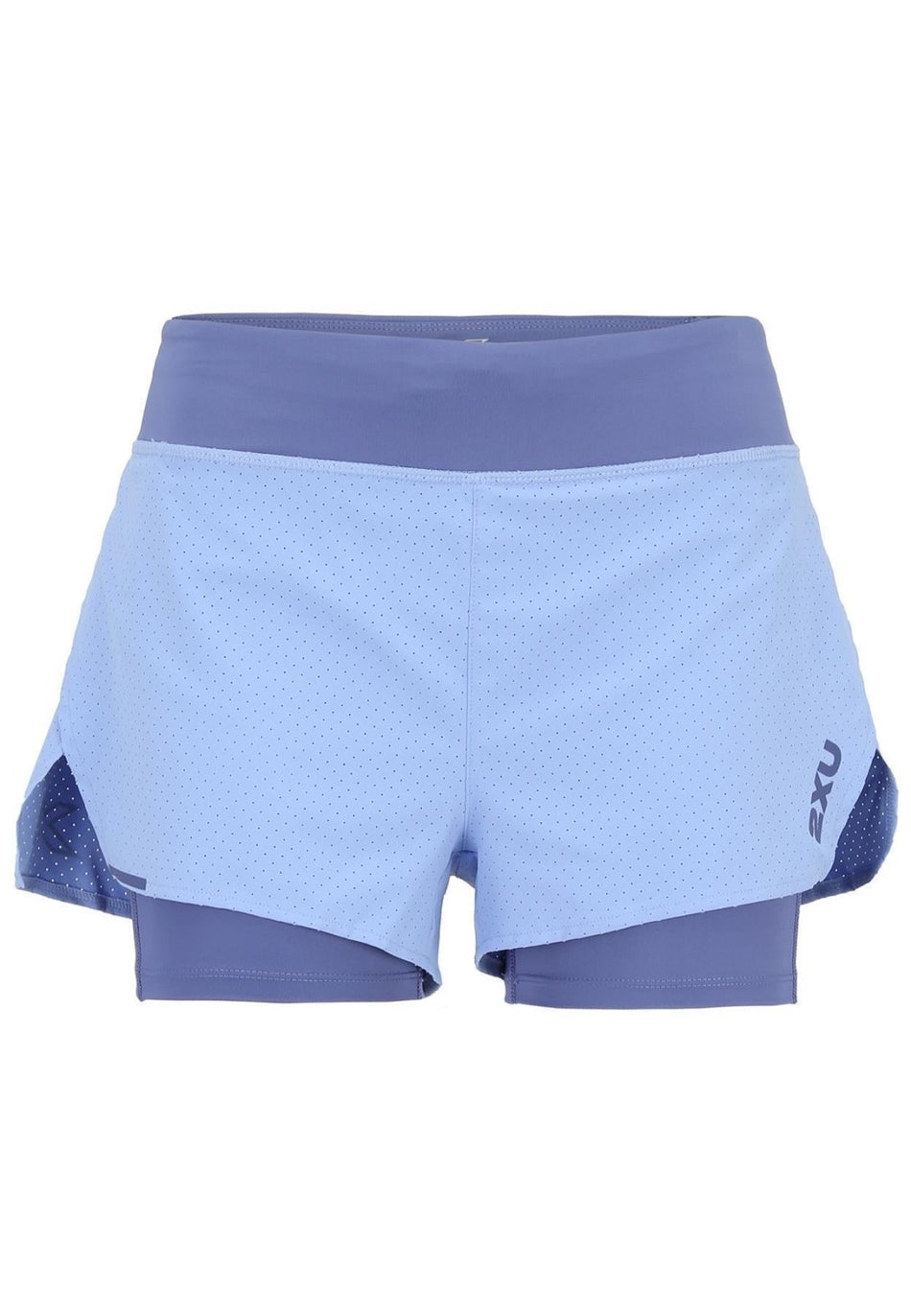 2XU - Aero 2 - in - 1 4 Inch Shorts Damen - hydrangea/marlin - 2X - WR6861B - HYG/MAR - XXS - Sportbrands24