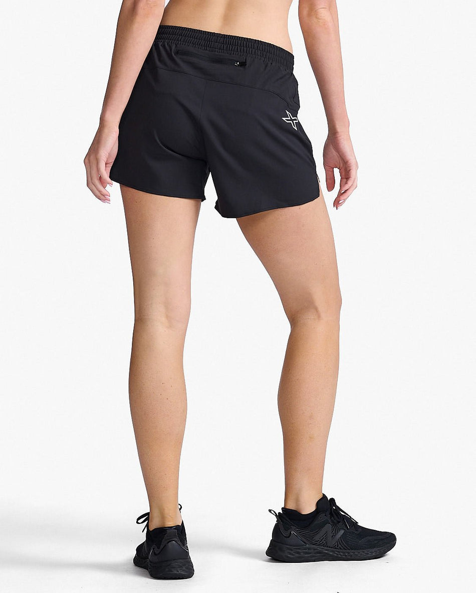 2XU - Aero 5 Inch Laufshorts Damen - black/silver reflective - 2X - WR6935B - BLK/SRF - XS - Sportbrands24