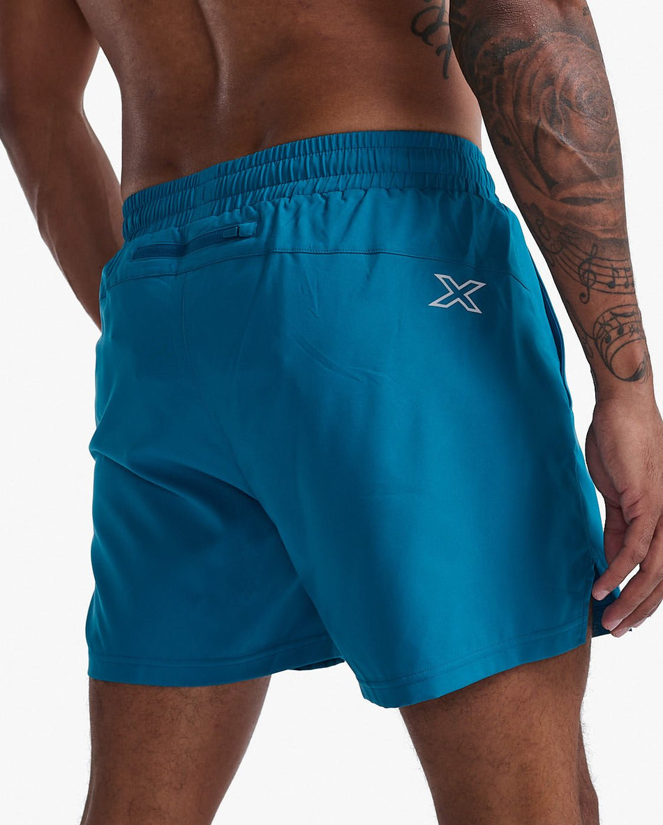 2XU - Aero 5 Inch Laufshorts Herren - seaport/silver reflective - 2X - MR6903B - SPT/SRF - XS - Sportbrands24