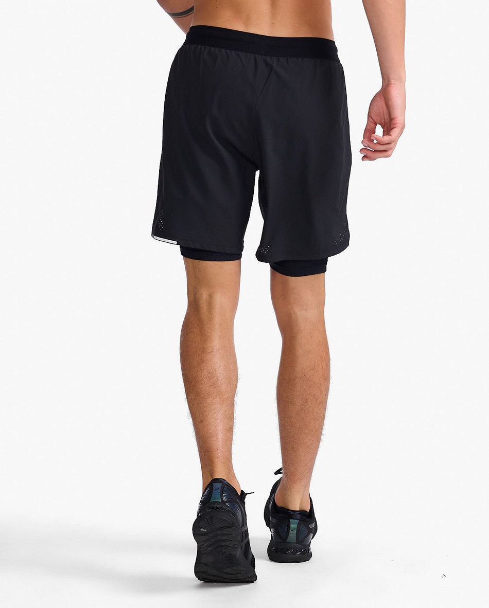 2XU - Aero 7 Inch Shorts Herren - black/silver reflective - 2X - MR6536B - BLK/SRF - XS - Sportbrands24