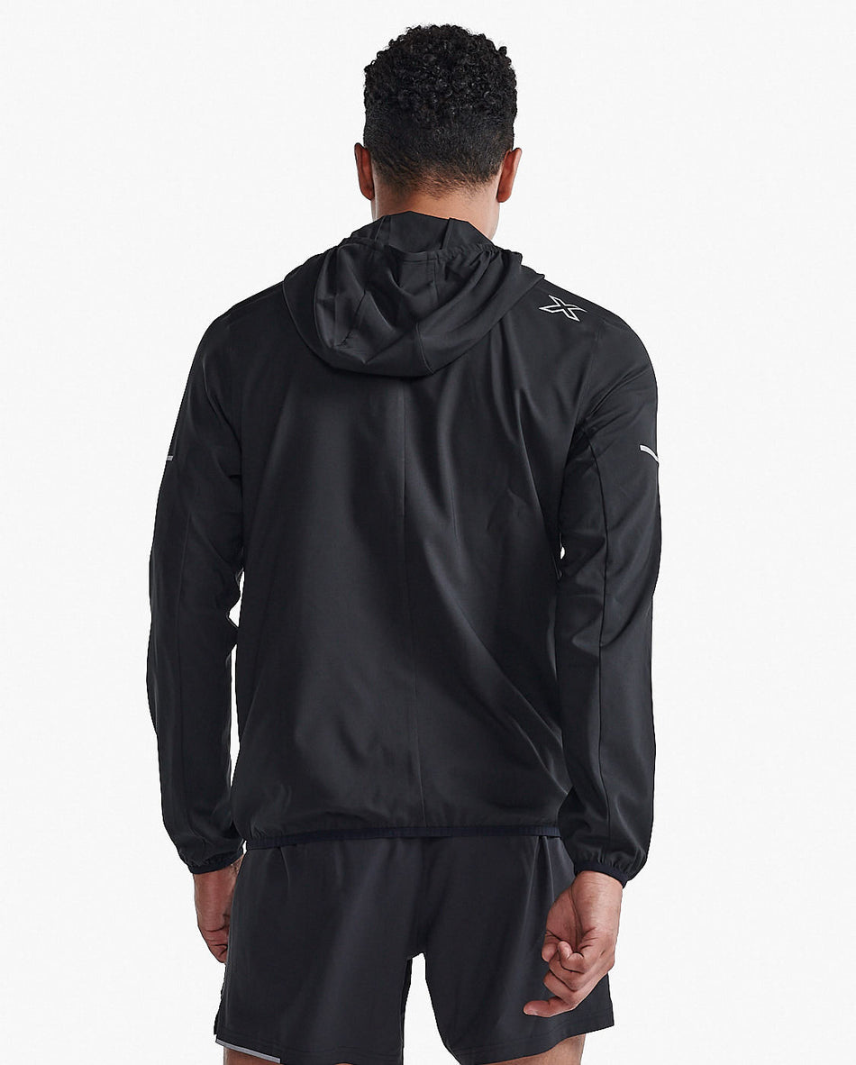 2XU - Aero Jacket Laufjacke Herren - black/silver reflective - 2X - MR7209A - BLK/SRF - XS - Sportbrands24