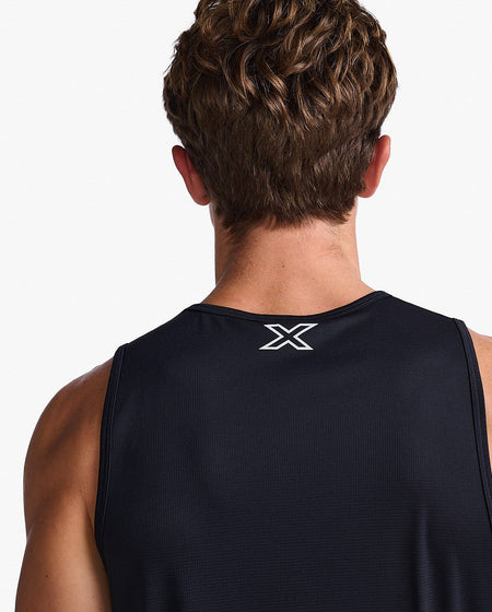 2XU - Aero Tank Tanktop Herren - black/silver reflective - 2X - MR6676A - BLK/SRF - XS - Sportbrands24