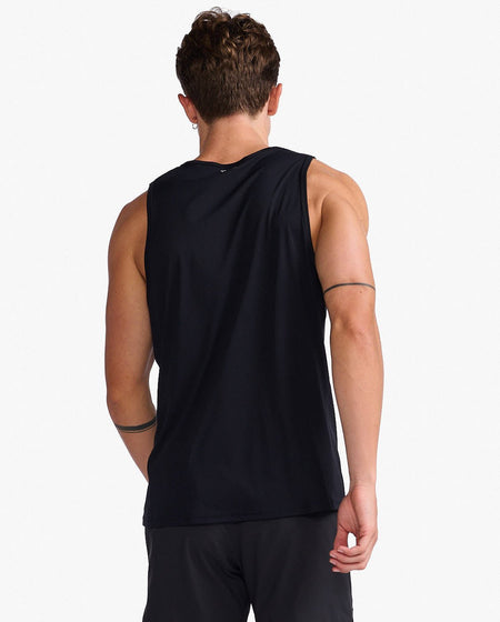 2XU - Aero Tank Tanktop Herren - black/silver reflective - 2X - MR6676A - BLK/SRF - XS - Sportbrands24