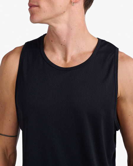 2XU - Aero Tank Tanktop Herren - black/silver reflective - 2X - MR6676A - BLK/SRF - XS - Sportbrands24