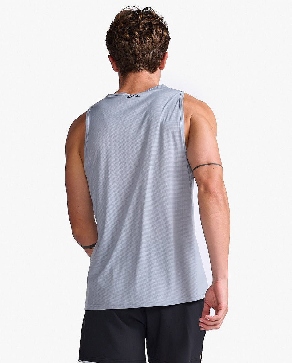 2XU - Aero Tank Tanktop Herren - weathervane/black reflective - 2X - MR6676A - WTV/BRF - XS - Sportbrands24