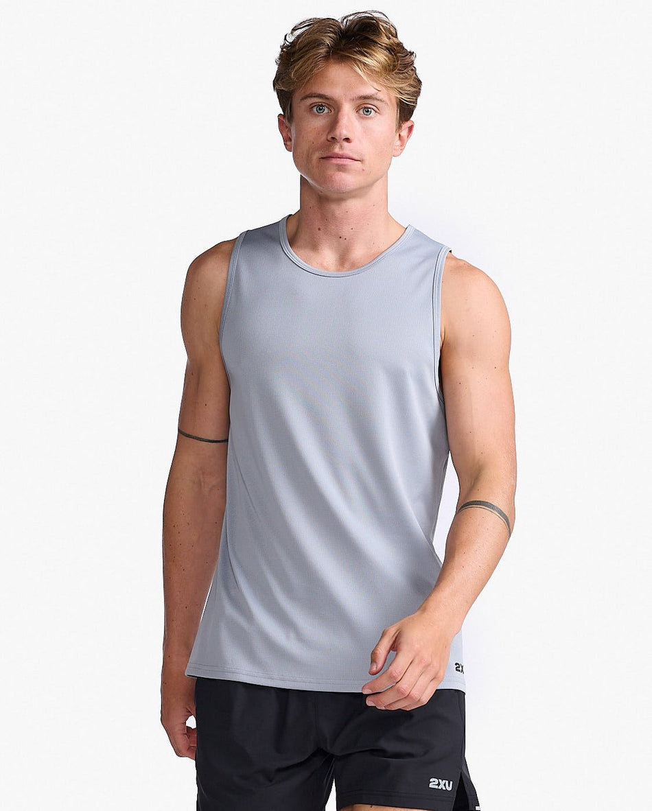 2XU - Aero Tank Tanktop Herren - weathervane/black reflective - 2X - MR6676A - WTV/BRF - XS - Sportbrands24