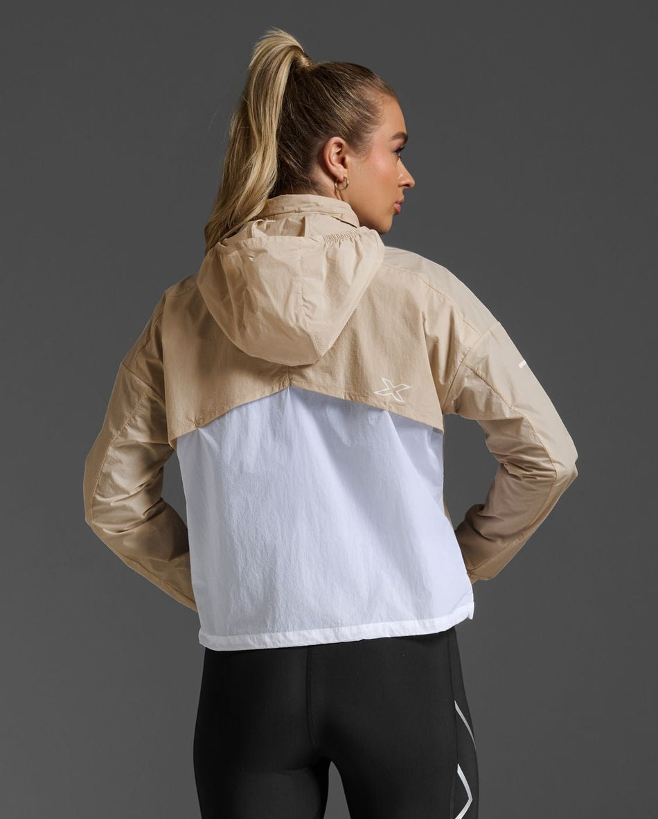 2XU - Aero Windbreaker Windjacke Damen - moon/white reflective - 2X - WR7204A - MNG/WRF - XS - Sportbrands24