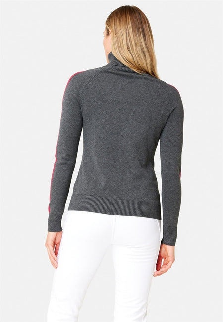 Krimson Klover - Annika Turtleneck Rollkragenpullover Damen - charcoal - KK - F23114 - 010 - XS - Sportbrands24