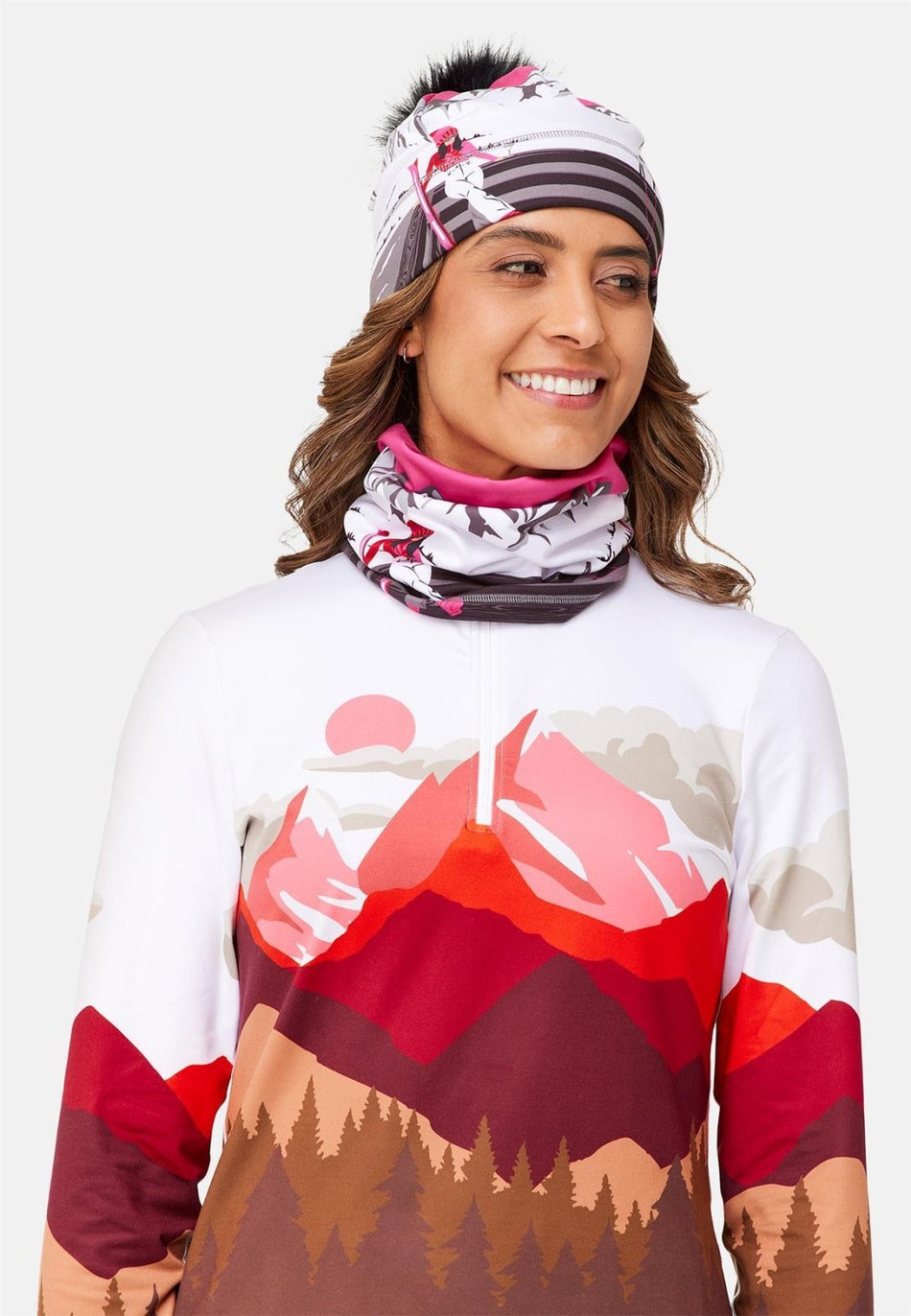 Krimson Klover - Apres Anyone Bandana Schal Damen - apres anyone raspberry - KK - F24927 - 950 - OS - Sportbrands24