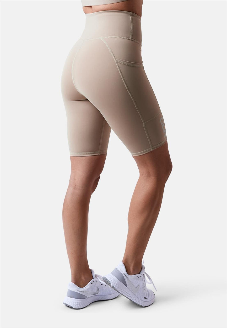 CLN Athletics - Bike Pocket Shorts Damen - beige - CLN - 3131 - 49 - XS - Sportbrands24