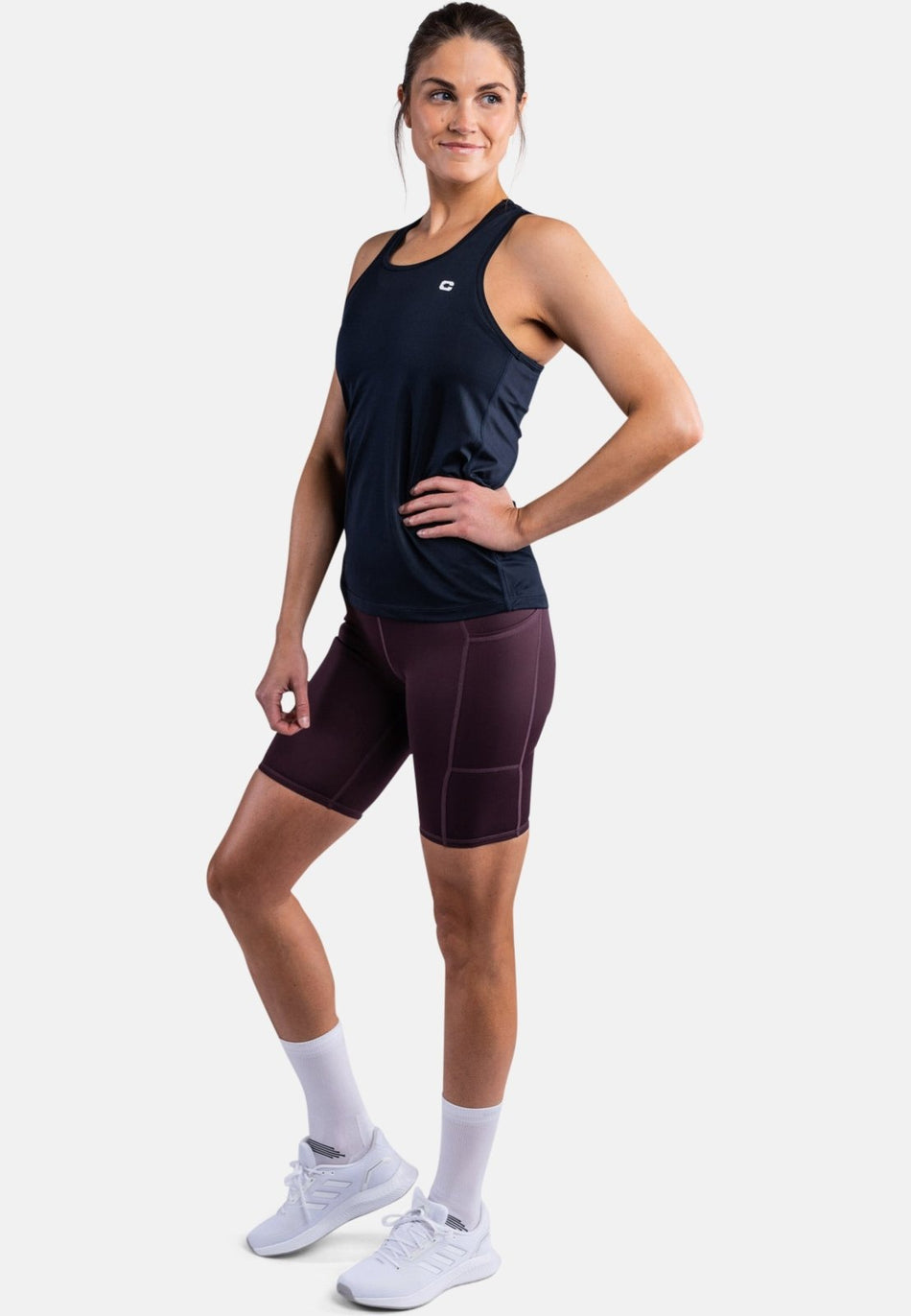 CLN Athletics - Bike Pocket Shorts Damen - dark wine - CLN - 3131 - 80 - XS - Sportbrands24