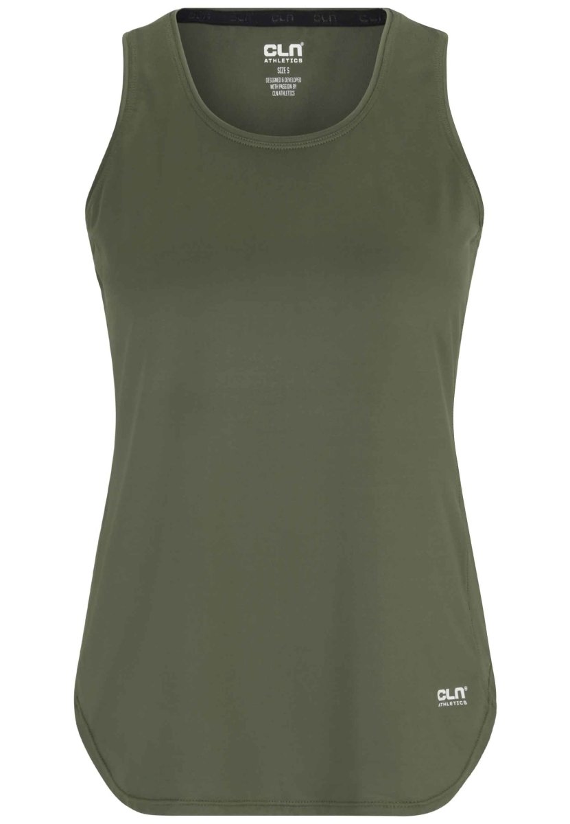 CLN Athletics - Leya Tanktop Damen - moss green - CLN-3156-62-XS - Sportbrands24