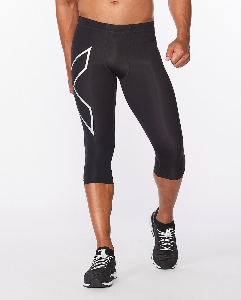 2XU - Core Compression 3/4 Tights Herren - black/silver - 2X - MA3850B - BLK/SIL - MT - Sportbrands24