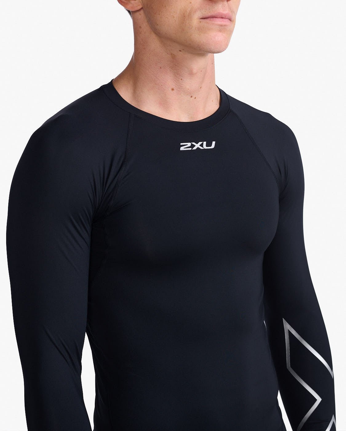 2XU - Core Compression Long Sleeve Longsleeve Herren - black/silver - 2X - MA6398A - BLK/SIL - S - Sportbrands24