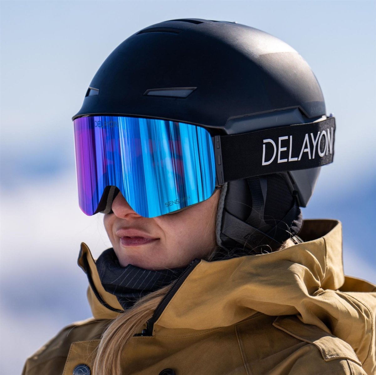 Delayon Eyewear - Core S Skibrille - Matte Black - Sens® Saphire (VLT 16%) - DL-C1-22-83662 - Sportbrands24