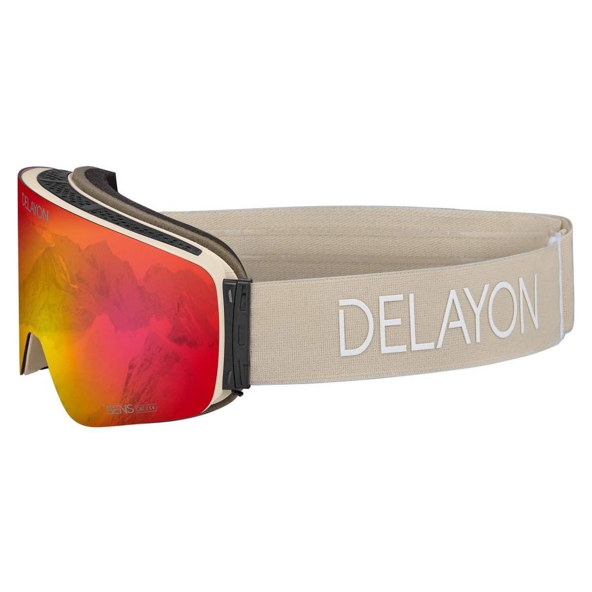 Delayon Eyewear - Core S Skibrille - Beige - Sens® Red (VLT 35%) - DL-C1-22-83683 - Sportbrands24