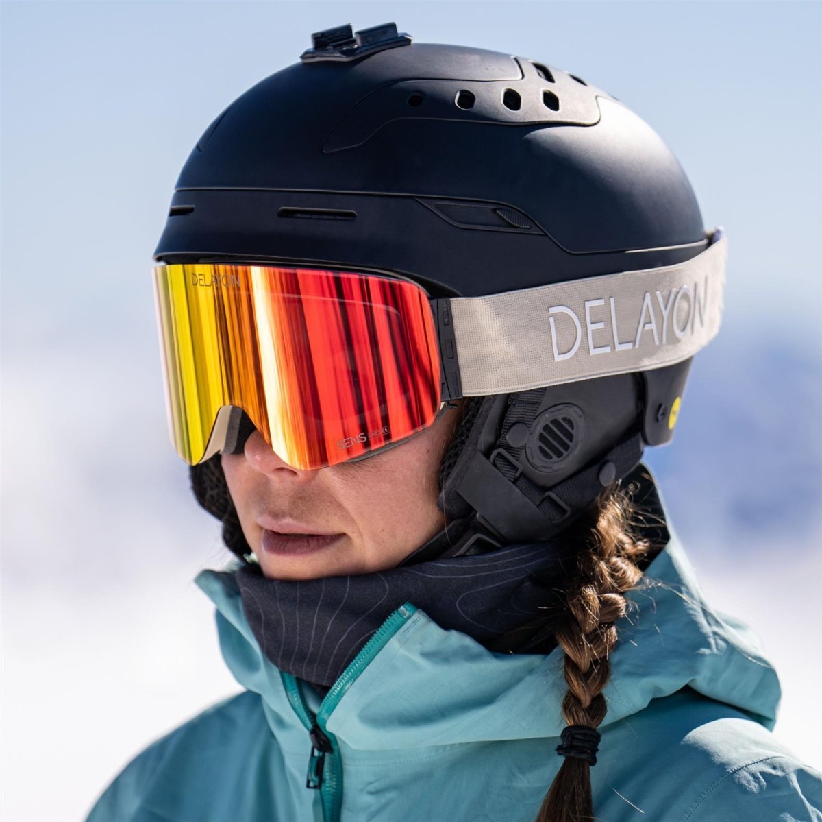 Delayon Eyewear - Core S Skibrille - Beige - Sens® Red (VLT 35%) - DL-C1-22-83683 - Sportbrands24