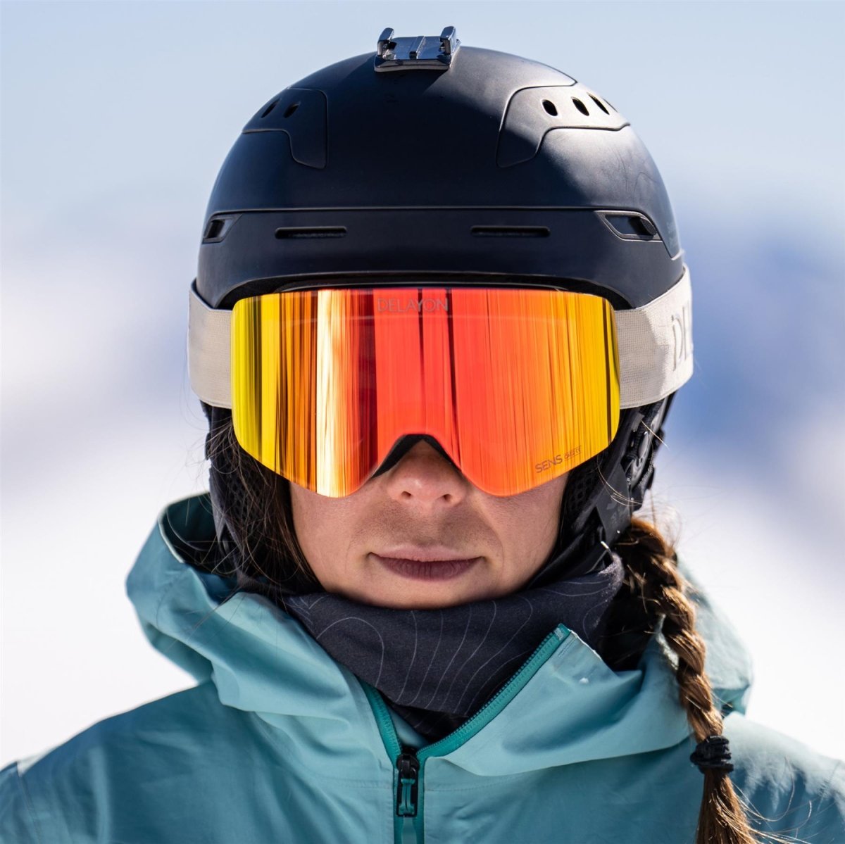 Delayon Eyewear - Core S Skibrille - Beige - Sens® Red (VLT 35%) - DL-C1-22-83683 - Sportbrands24