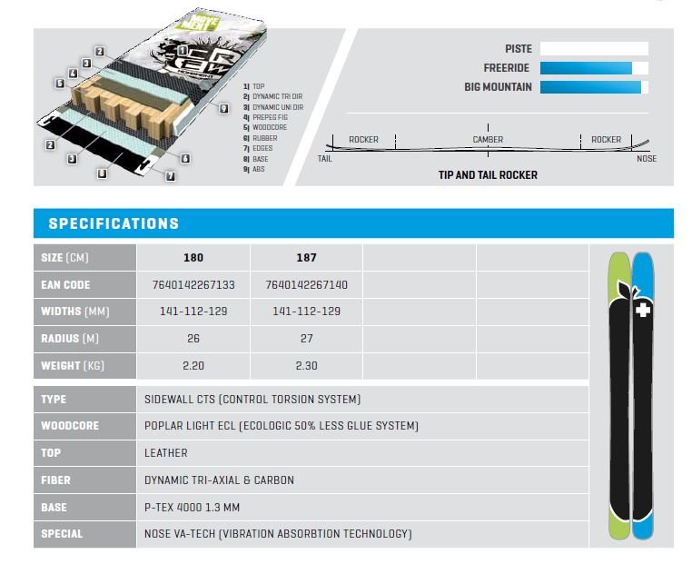 Movement - CREW 112 Freerideski - MOV13008-180 - Sportbrands24