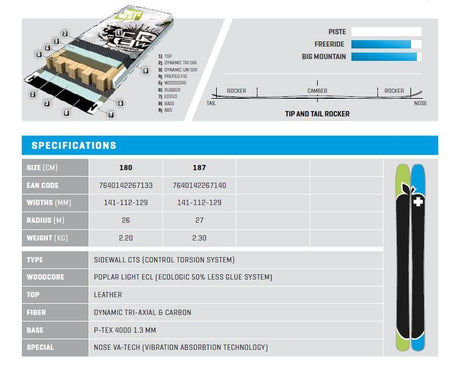 Movement - CREW 112 Freerideski - MOV13008-180 - Sportbrands24