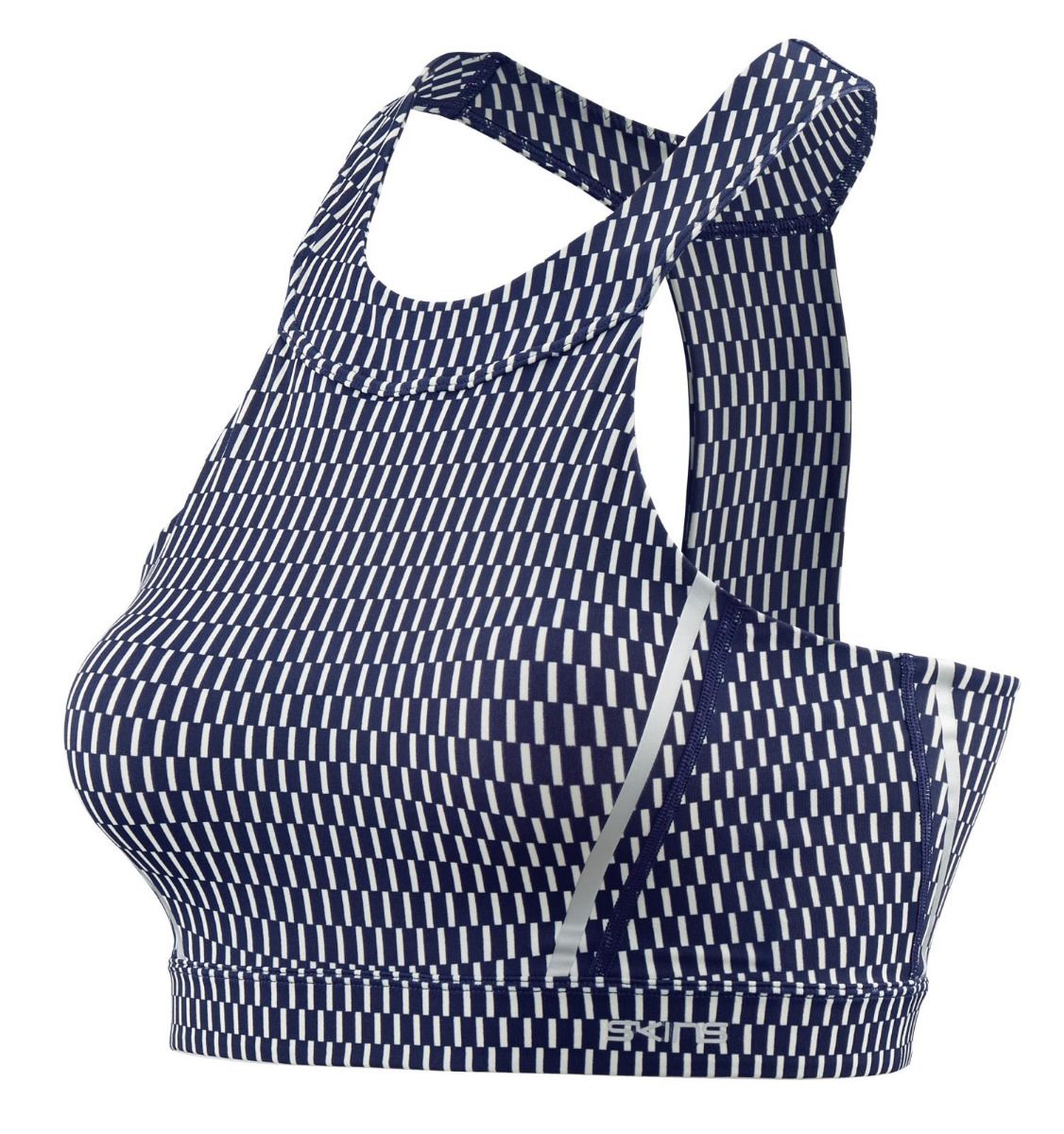 Skins - Speed Sport - BH Damen - Textured Square Navy/White - SK-DA40720135026FXS - Sportbrands24