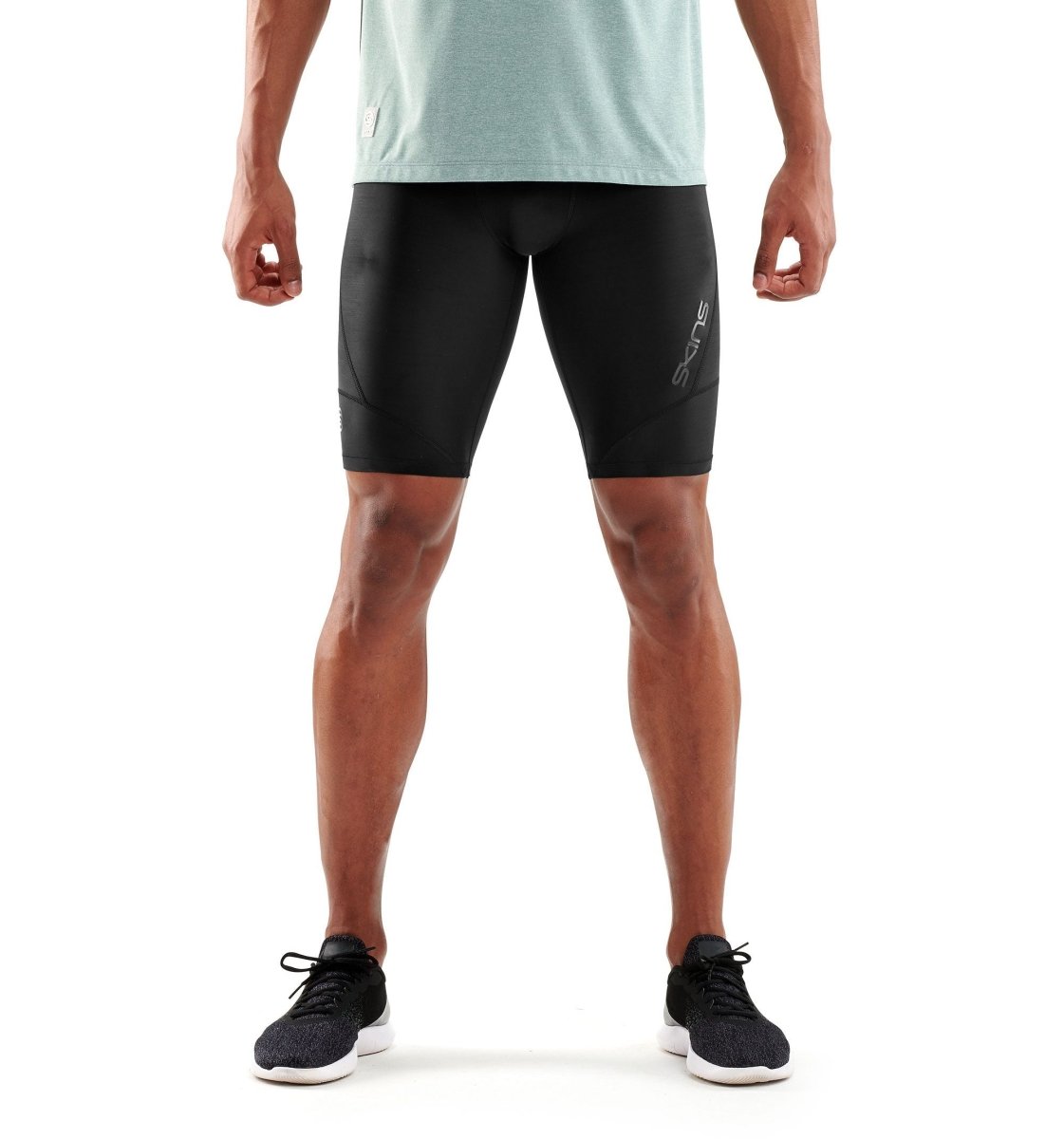 Skins - DNAmic 1/2 Tights Kompressionshose Herren - Black/Black - SK-DA99050029033XS - Sportbrands24