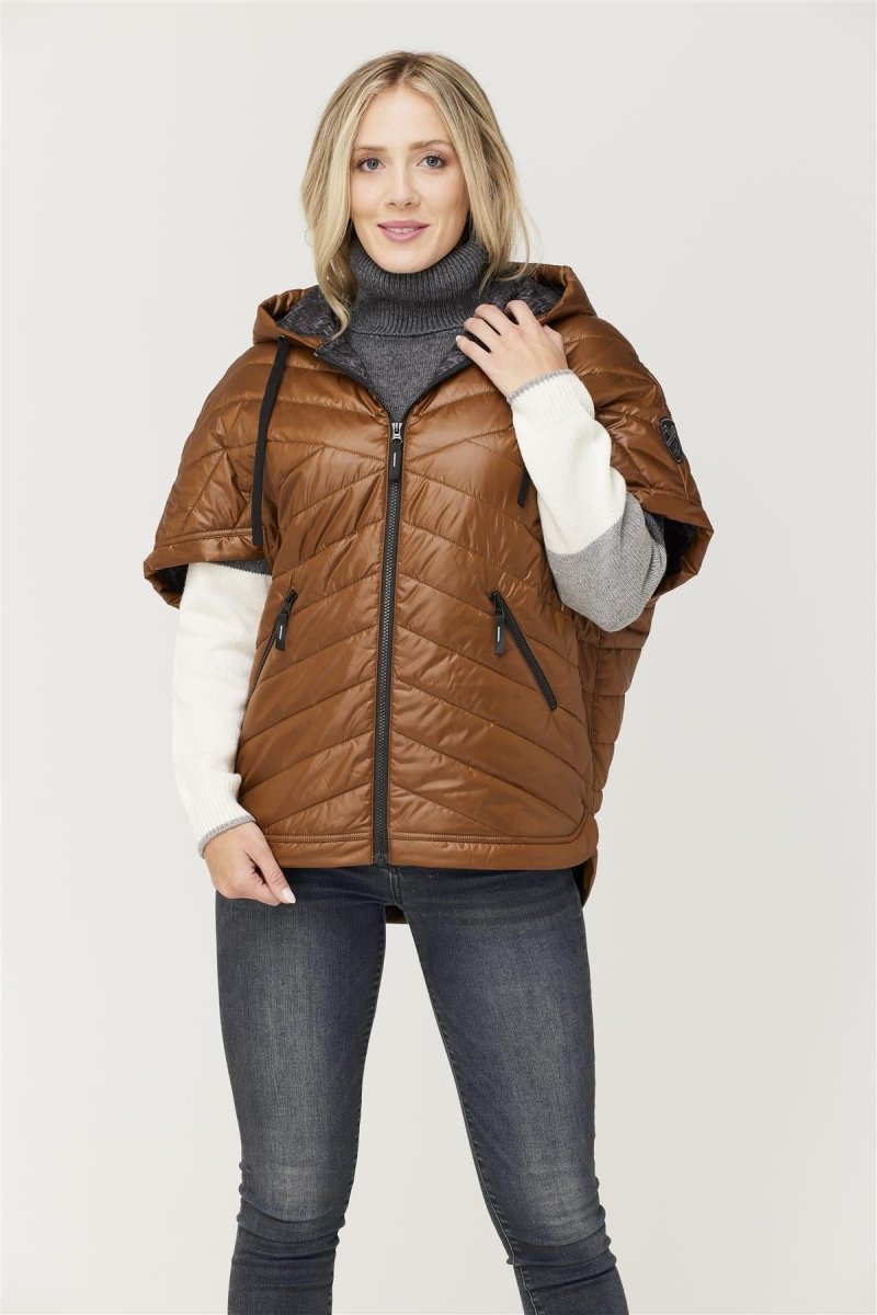 Krimson Klover - Sierra Poncho Damen - pecan - KK-F24106-212-M/L - Sportbrands24