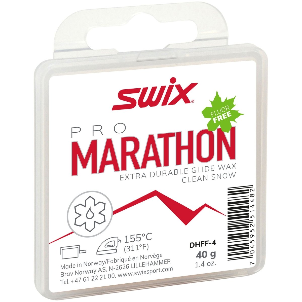 Swix - Marathon White Fluor Free, 40g Gleitwachs - marathon white fluor free, 40g - SX-DHFF-4 - Sportbrands24