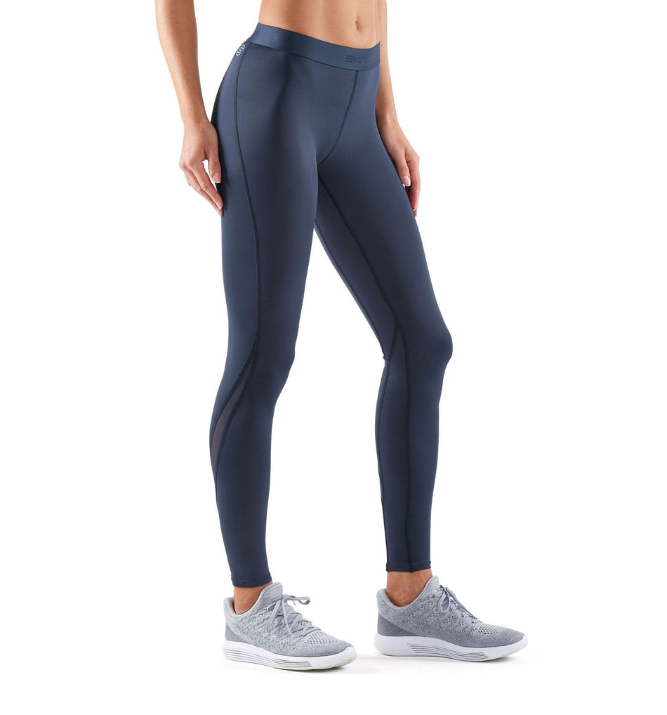 Skins - DNAmic Long Tights Kompressionshose Damen - Navy Blue - SK - DA99060019010FXS - Sportbrands24