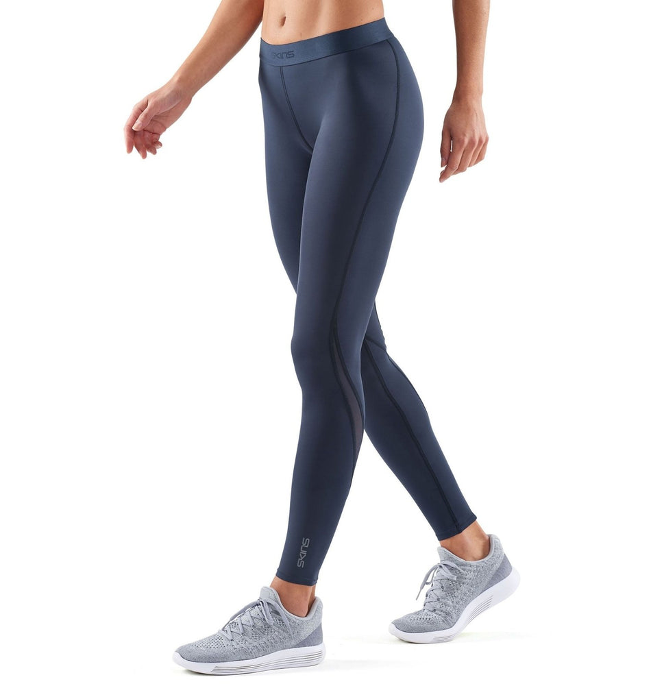 Skins - DNAmic Long Tights Kompressionshose Damen - Navy Blue - SK - DA99060019010FXS - Sportbrands24