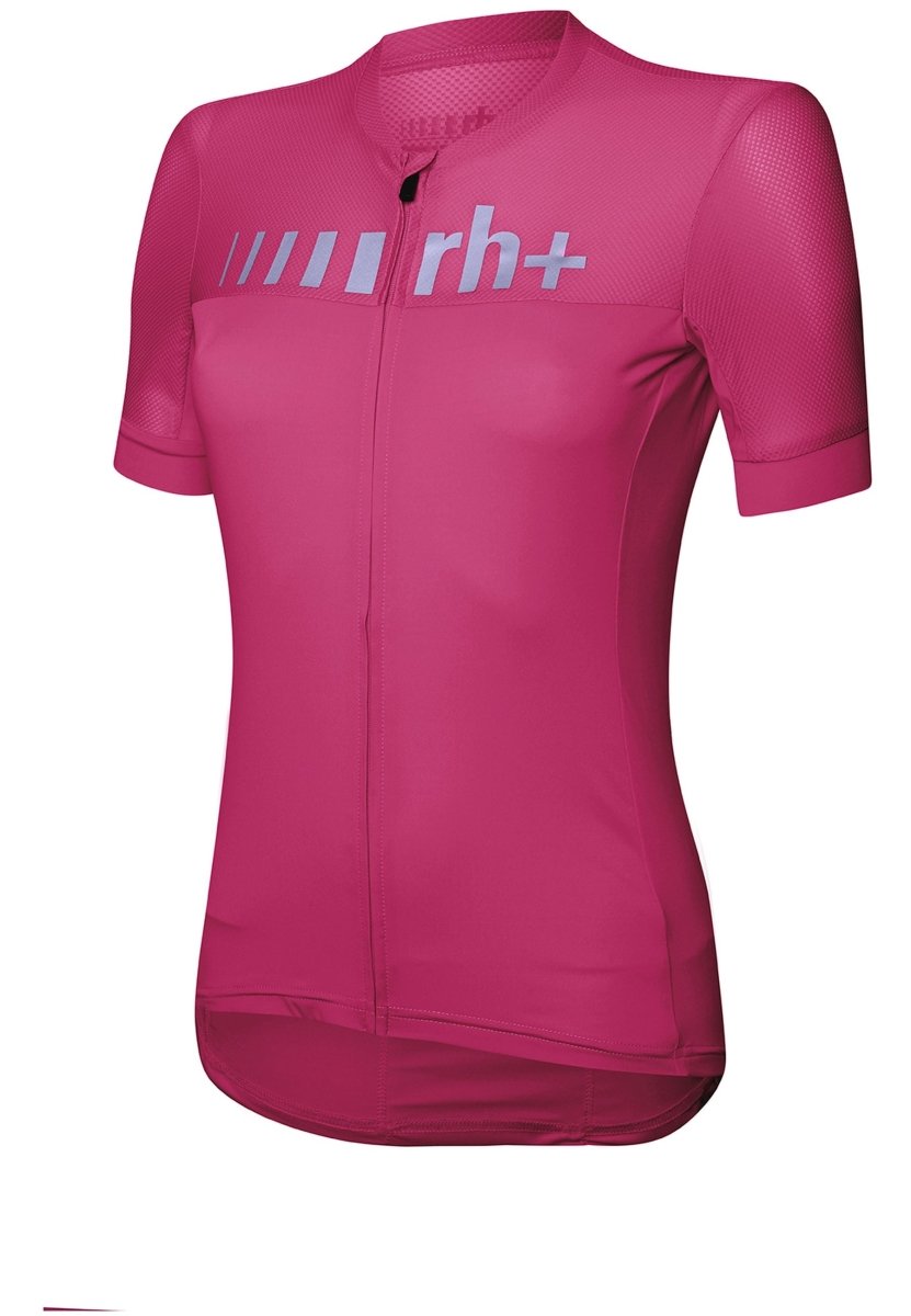 RH+ - Logo W Jersey Radtrikot Damen - cyclamen - RHB - ECD0791 - 282 - L - Sportbrands24