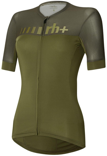 RH+ - Logo W Jersey Radtrikot Damen - kaki - RHB-ECD0791-561-XS - Sportbrands24