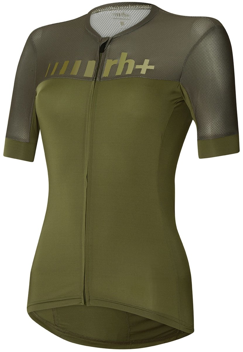 RH+ - Logo W Jersey Radtrikot Damen - kaki - RHB - ECD0791 - 561 - M - Sportbrands24