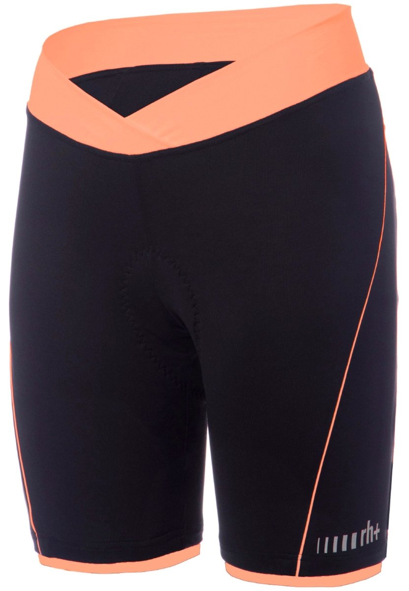RH+ - Pista W Short Radhose Damen - black/apricot - RHB-ECD0805-923-XS - Sportbrands24