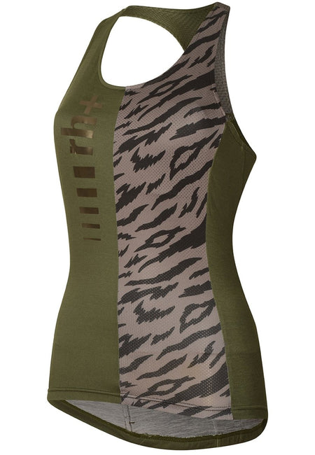 RH+ - Logo W Top Fahrradtrikot Damen - kaki/java - RHB - ECD0862 - 59F - XL - Sportbrands24