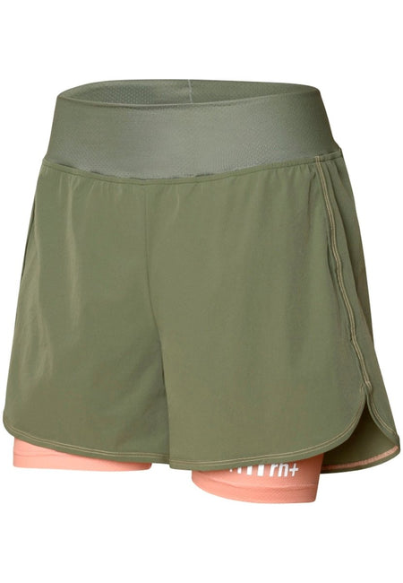 RH+ - Trail W Short Radhose Damen - Army/Apricot - RHB - ECD0867 - 153 - XL - Sportbrands24