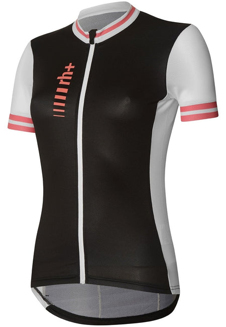 RH+ - Akira W Jersey Radtrikot Damen - black/white/cupcake - RHB-ECD0927-91B-XS - Sportbrands24