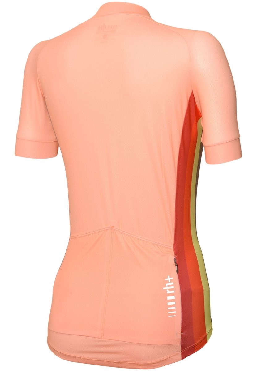 RH+ - Rainbow W Jersey Radtrikot Damen - apricot/rainbow green - RHB-ECD0930-89K-XS - Sportbrands24