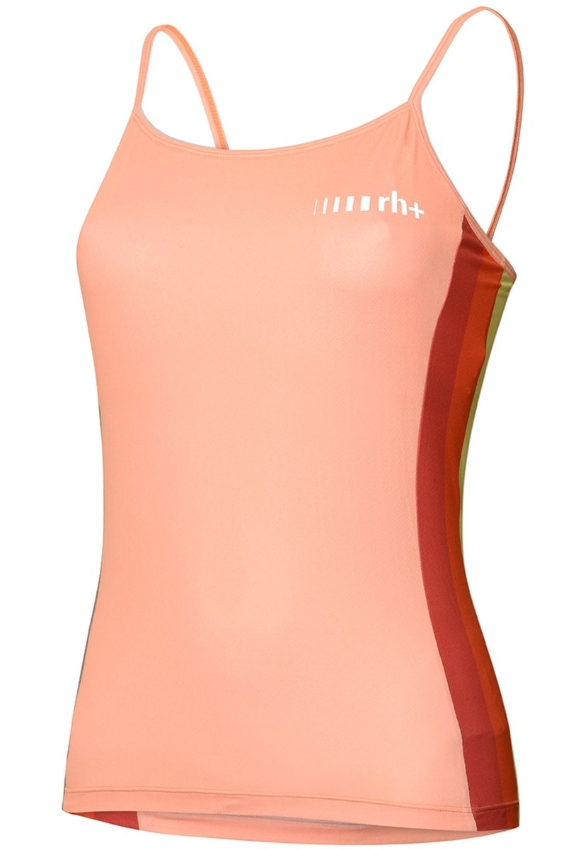 RH+ - Rainbow W Spaghetto Fahrradtrikot Damen - apricot/rainbow green - RHB - ECD0939 - 89K - L - Sportbrands24