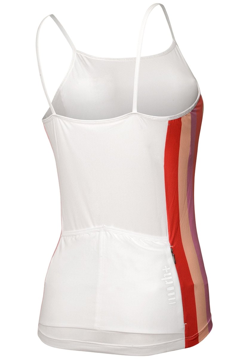 RH+ - Rainbow W Spaghetto Fahrradtrikot Damen - white/rainbow rose - RHB-ECD0939-99C-XS - Sportbrands24