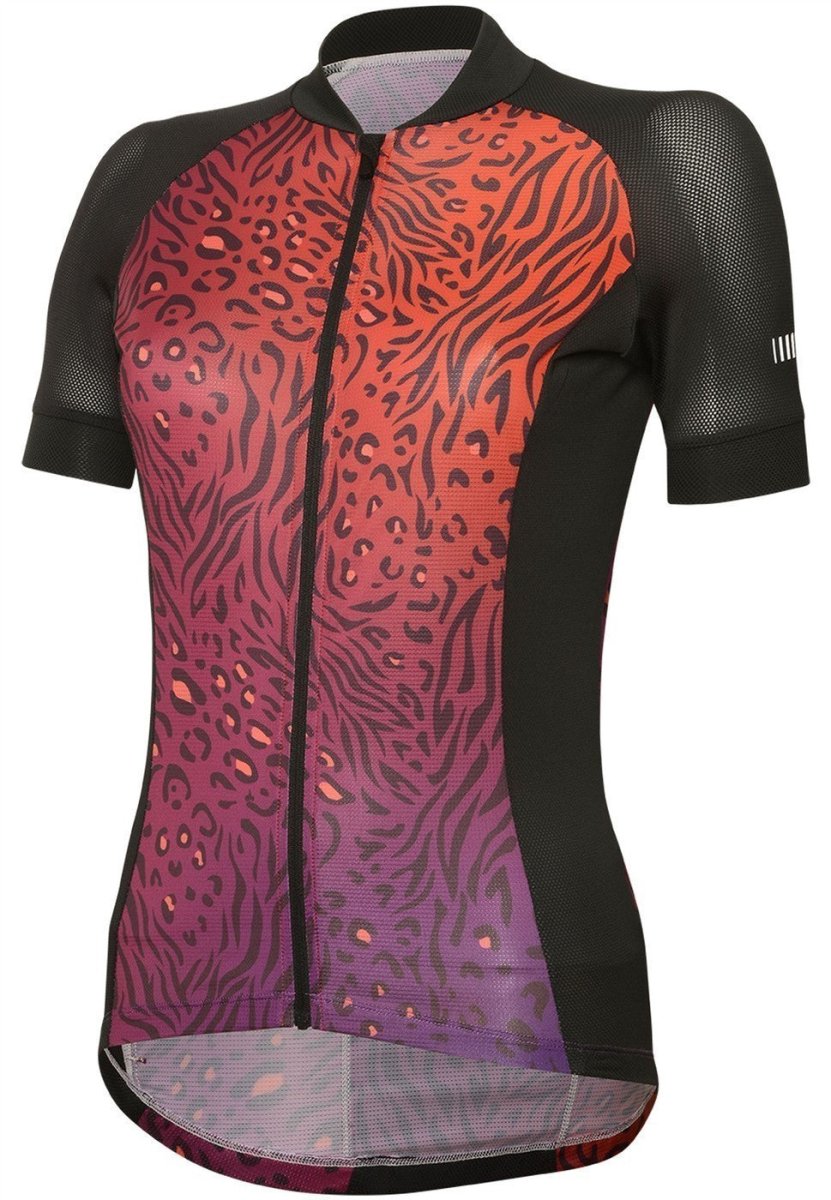 RH+ - Venere Evo W Jersey Radtrikot Damen - black/multi animalier - RHB - ECD0940 - 95A - XS - Sportbrands24