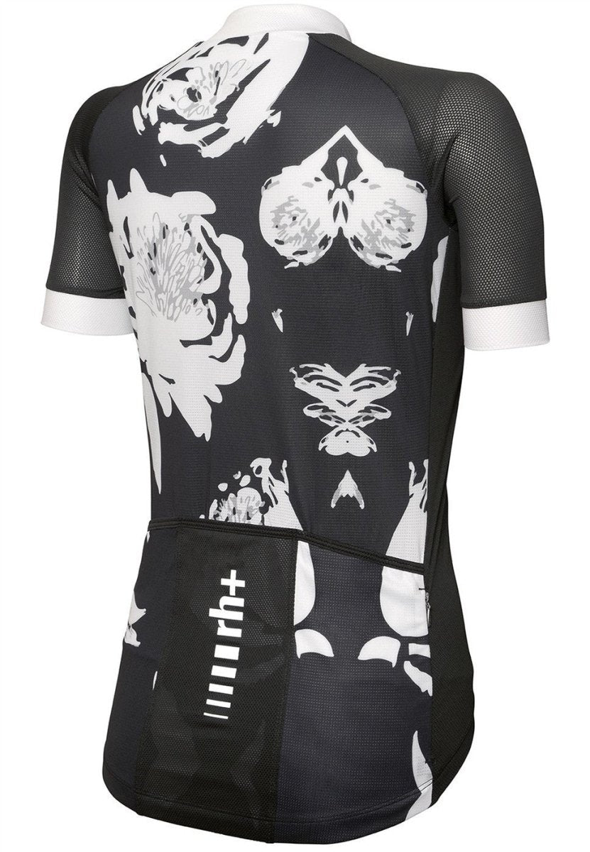 RH+ - Venere Evo W Jersey Radtrikot Damen - flora black white - RHB - ECD0940 - 981 - XS - Sportbrands24