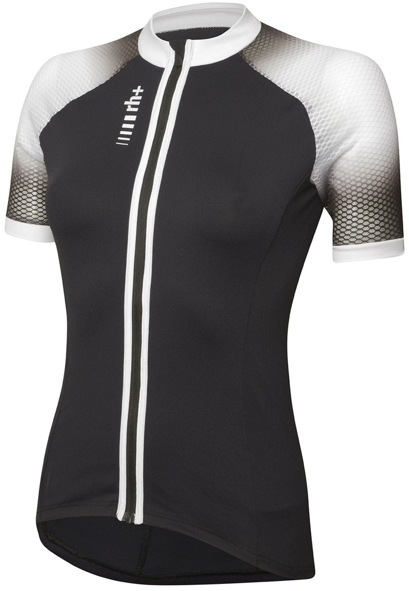 RH+ - Nives W Jersey Radtrikot Damen - black/white - RHB - ECD0986 - 910 - XS - Sportbrands24