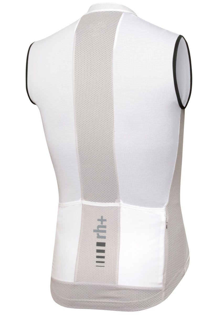 RH+ - New Primo Sleeveless Jersey Radtrikot Herren - white/inuit white/black - RHB-ECU0839-043-S - Sportbrands24