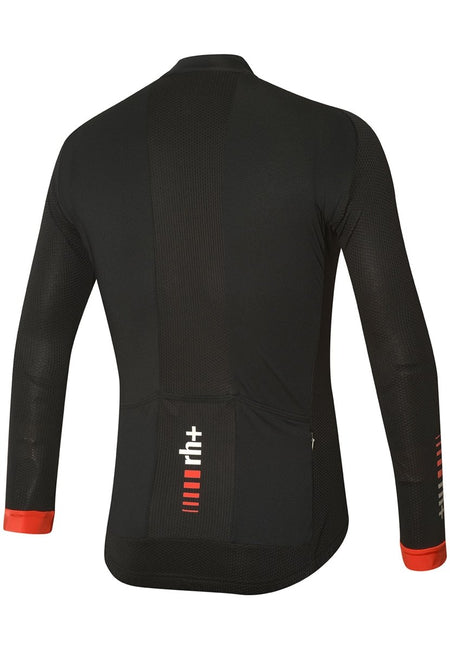 RH+ - Long Sleeve Jersey Fahrradtrikot Herren - black/red code - RHB-ECU0914-916-S - Sportbrands24