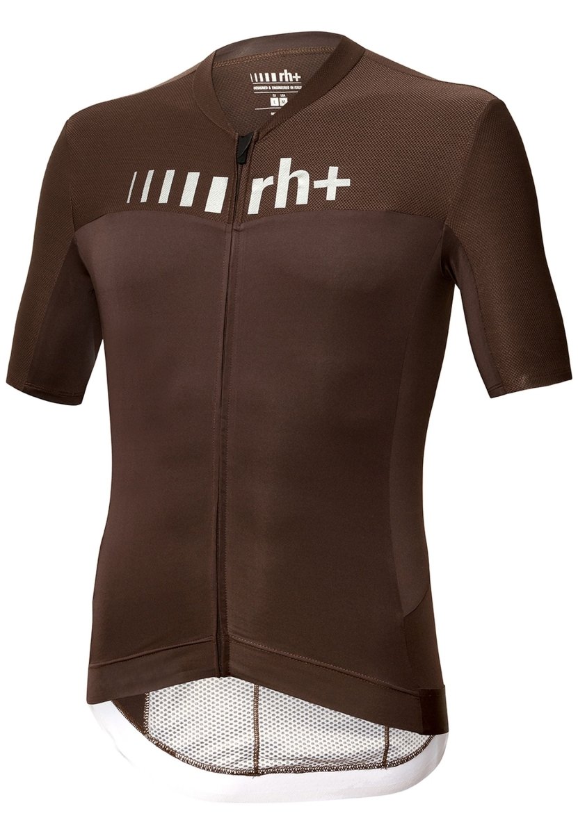 RH+ - Logo Jersey Fahrradtrikot Herren - espresso/dark reflex - RHB - ECU0917 - 60P - XXL - Sportbrands24