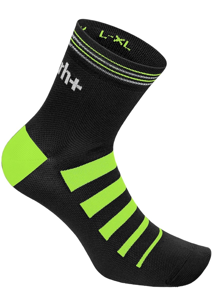 RH+ - Unisex Code Sock Radsocke - black/acid lime - RHB - ECX9163 - 962 - L/XL - Sportbrands24