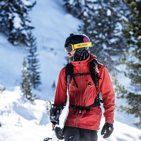 Delayon Eyewear - Explorer Skibrille - Hornet Yellow - Sens® Black (VLT 7%) - DL-C1-23-82474 - Sportbrands24