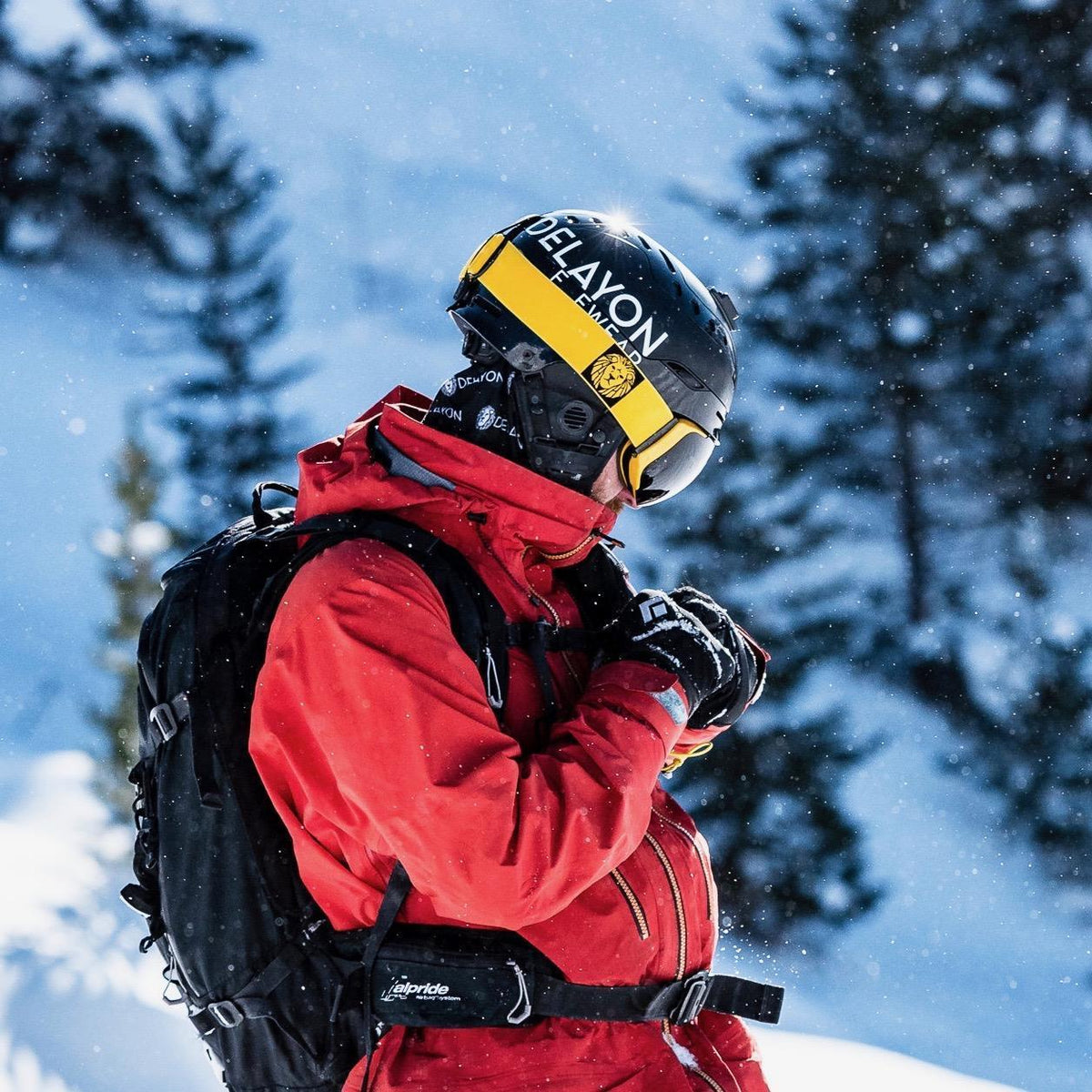 Delayon Eyewear - Explorer Skibrille - Hornet Yellow - Sens® Black (VLT 7%) - DL-C1-23-82474 - Sportbrands24